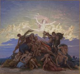 K.F. Schinkel: Trauer am Tumulus, 1832, SM D.9